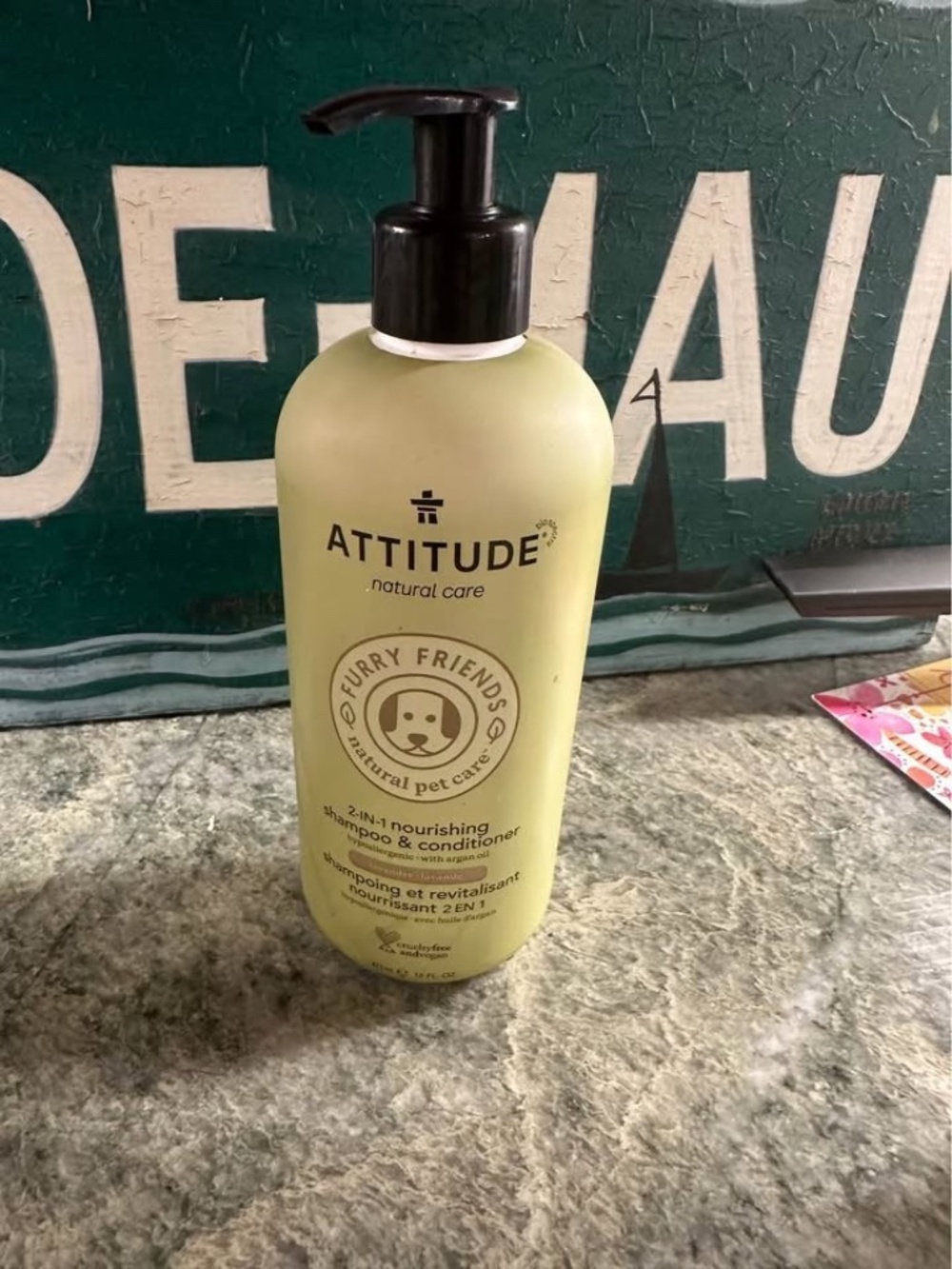 Brand new bottle of 2 in 1 nourishing shampoo and conditioner